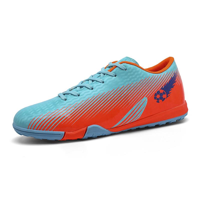 252 Fußballschuhe Jugendliche Männer Frauen Niedriger Schaft Gebrochener Nagel TF Flach Training Leder Obermaterial Fünf-gegen-Fünf Hallensport