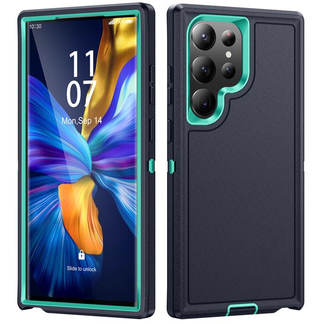 

Матовый прочный защитный чехол для Samsung Galaxy S23 Ultra S 23 Plus 5g S22 A54 A14 A53 A13, аксессуары для телефонов, двухслойный чехол for Galaxy S23 plus темно-синий