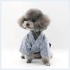 MANON ROSA Dog Costume Japanese Yukata Kimono - Traditional Pet Kimono Cosplay for Small Medium Dogs, Puppies Cats Kittens, Breathable Adjustable