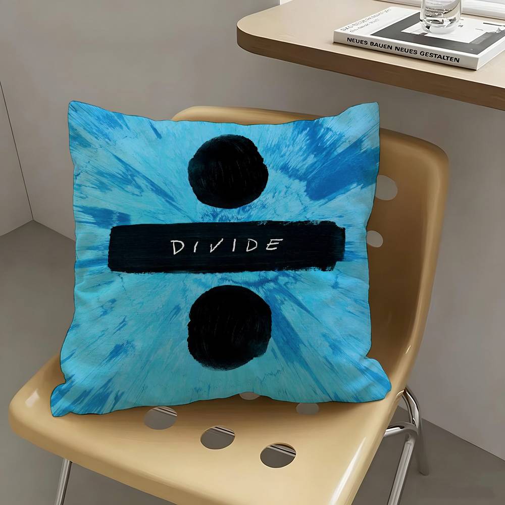 1pc Ed S-Sheeran Albums Pillow Case Fashion Square Pillowcase Bedroom Sofa Room Ins Decoration Leisure