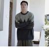 Neuer Herren Dick Bedruckter Rundhals Pullover Herbst Winter Lässig Locker Color-Blocking Fauler Stil Oberteil