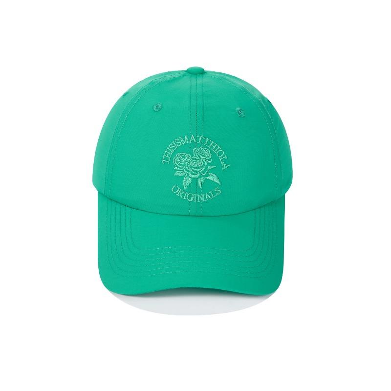 New outdoor quick-drying light and thin baseball cap spring and summer rose embroidery sunshade sunscreen small soft top cap