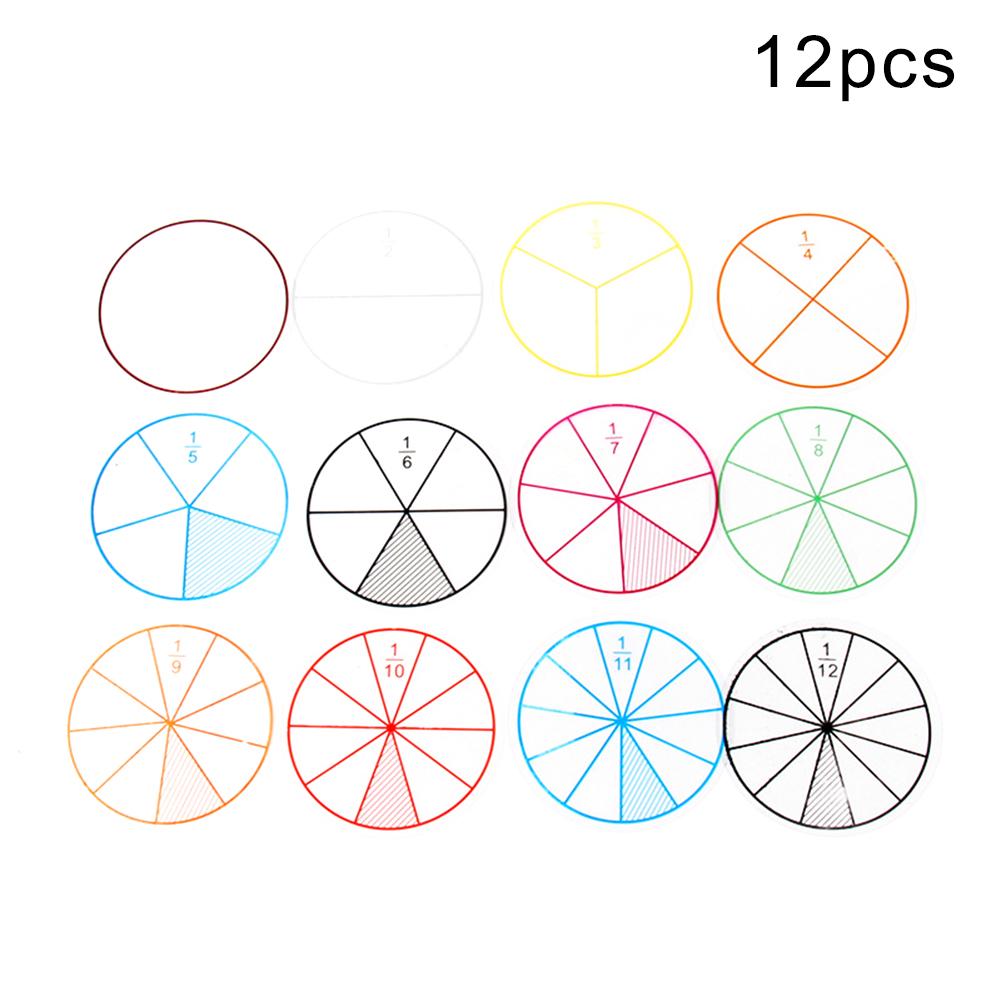 12Pcs Chips Learning Education Circles Toy Numbered Mathematics