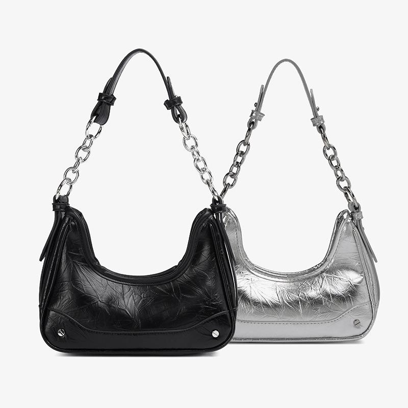 Underarm Bag for Women New Trend This Year High-End Niche Chain Fashion Commuter Crossbody Baguette Bag