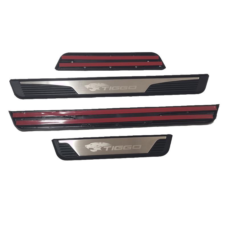 For Chery Tiggo 4 CHS Tiggo 4 PRO Tiggo CROSS 2025 2026 Tilbehør Bil Dørterskel Pedal Skrapeplate Deksel Trim Beskytter Klistremerke
