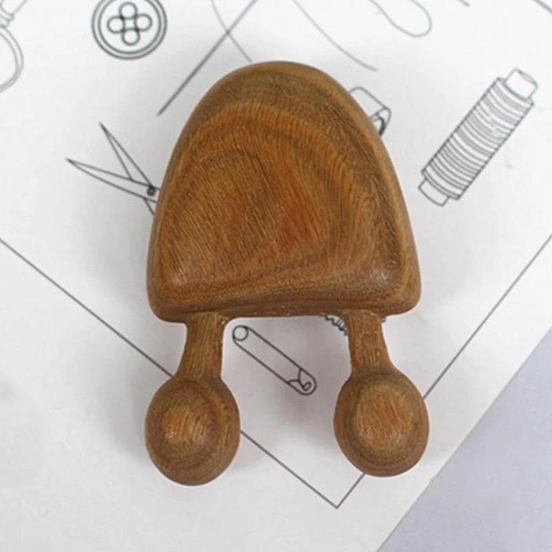 

1pc Natural Sandalwood Scraping Massage Tool Facial Eye Neck Massage Acupuncture Therapy Relaxing Stick Wooden Massager Brown