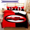 3pcs Clube De Regatas Do Flamengo Pattern Bedding Set Duvet Cover Set Includes Duvet Cover &pillowcases, Perfect All Season Bedroom Decoration & Gift