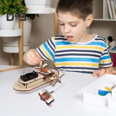 1 Σετ DIY Μοντέλο Σκάφους Τηλεχειρισμού Κιτ Χειροποίητο Ξύλινο Παζλ RC Σκάφος Κατασκευαστικά Χειροτεχνήματα Παιδικό Εκπαιδευτικό STEM Φυσική Επιστημονικό Πείραμα Παιχνίδι