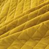Luxury Gold Yellow Crystal Velvet Lace Ruffles Bedspread, Quilted Embroidery Bed Skirt, Mattress Cover, Bed Sheet, Pillowcases