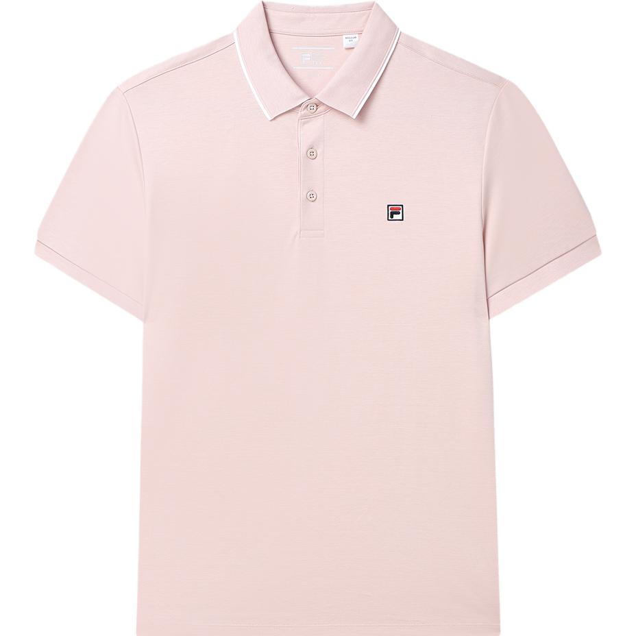 

FILA 2023 Summer New Business Short Sleeve Polo Shirt Men tops Pink F11M321106FLP XL