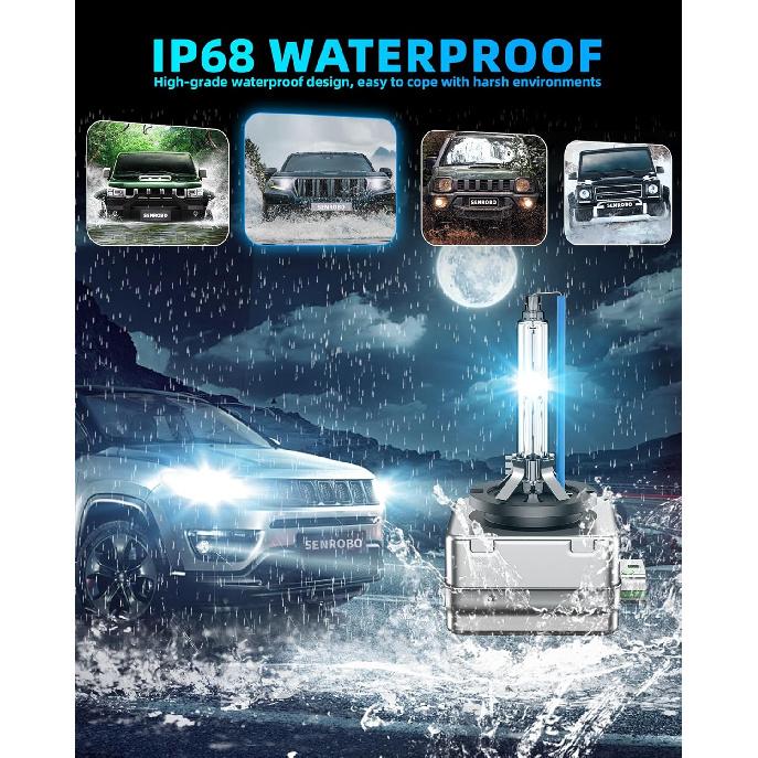 D3S HID Xenon Headlight Bulb Compatible With 2014 2015 2016 2017 2018 Buick Enclave Envision LaCrosse Regal Cascada - 35W High And Low Beam Upgraded
