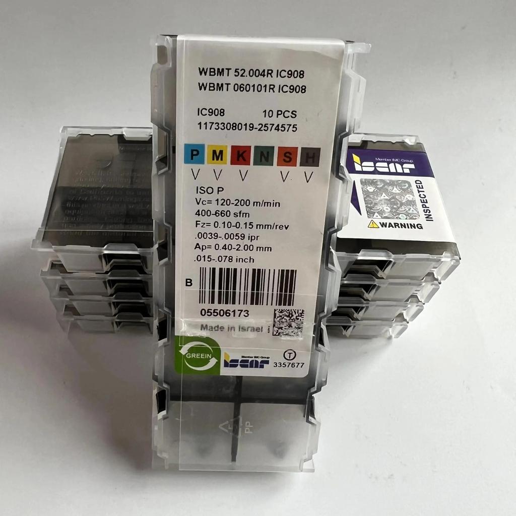 ISCAR / WBMT060101R IC908 /Industrial Indexable Carbide Inserts 10 PCS