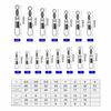 50pcs Stainless Steel Fishhook Lure Connector with Interlock Snap Fish Interlock Snap  Pike Fishing