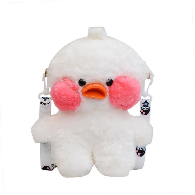 

Dududuck Plush Bag For Kids Cute Cartoon Crossbody Purse Small Capacity белый