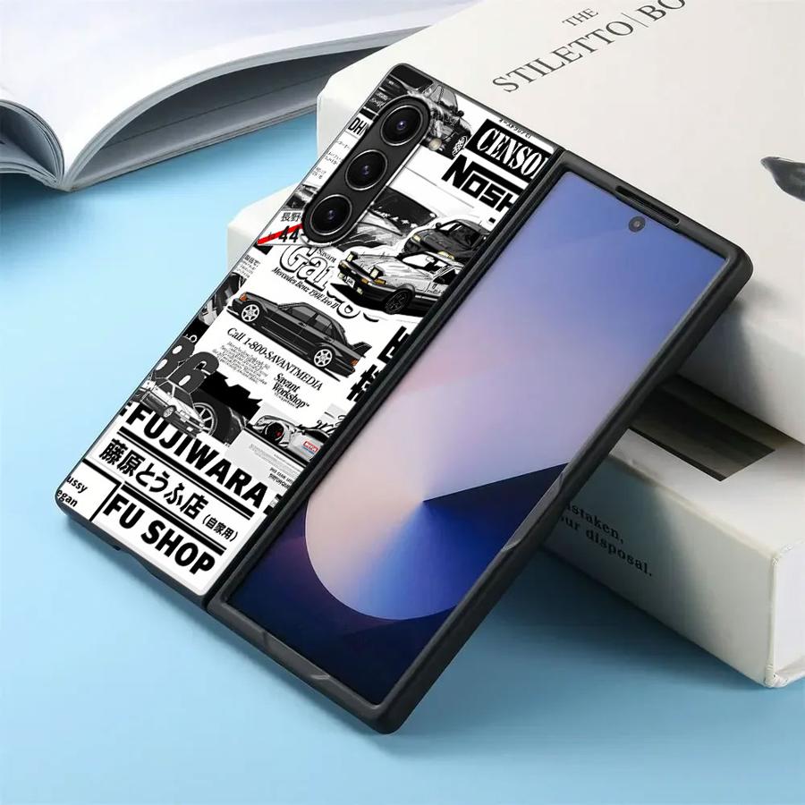 

Задняя крышка чехол для телефона для Samsung Galaxy ZFold6 ZFold7 ZFold4 ZFold5 ZFold3 Z Fold 7 6 5 4 3 Аниме Initial D Galaxy Z Fold3 5G