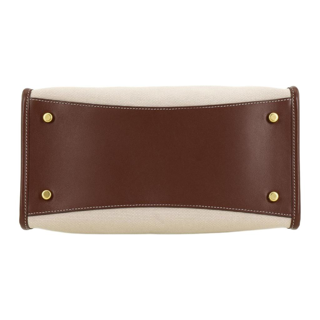 Coach Feld 30 Klassische Große Kapazität Logo Print Canvas und Leder Tragetasche Damen Tragetaschen C8459-B4TXJ