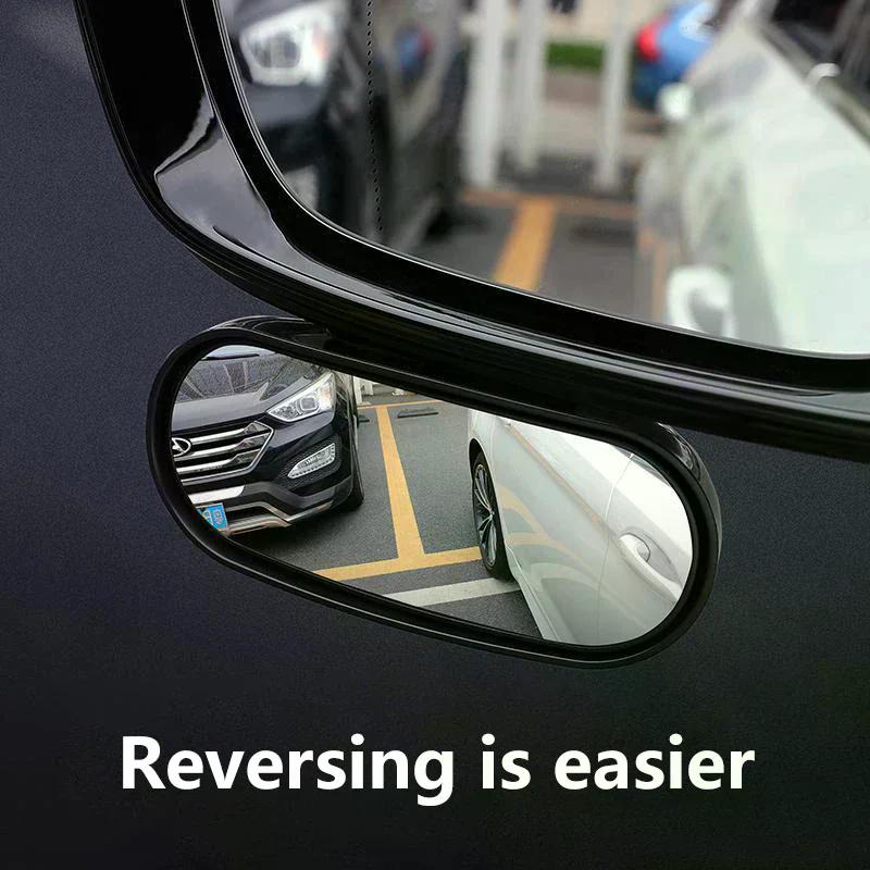 Universal Car Mirror Auxiliary Rear View Mirror Wide Angle Side Rear Mirrors Reverse Blind Spot 360° Adjustable Car Accessories