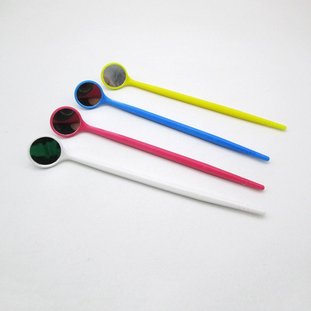 Simple Disposable Mouth Mirror Non-slip Safety Plastic Dental Tooth Mirror Anti-fog Inspection Mirror Dentist Tool