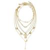6Pcs Necklace Simple Temperament Lovely Butterfly Star Moon Popular Lady Necklace Set For Women Jewelry European And American