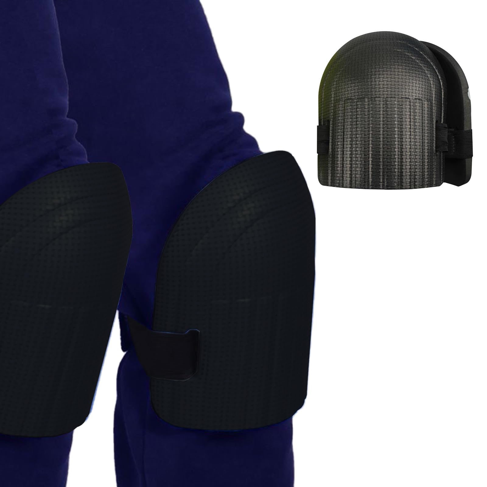 

YFFSFDC Work Knee 13mm Easy to Suitable for Interior and Outdoor Work Pads, 2-Pack, Thick, Shock-Absorbing, Flexible, Wear, Adjustable, Unisex, чёрный