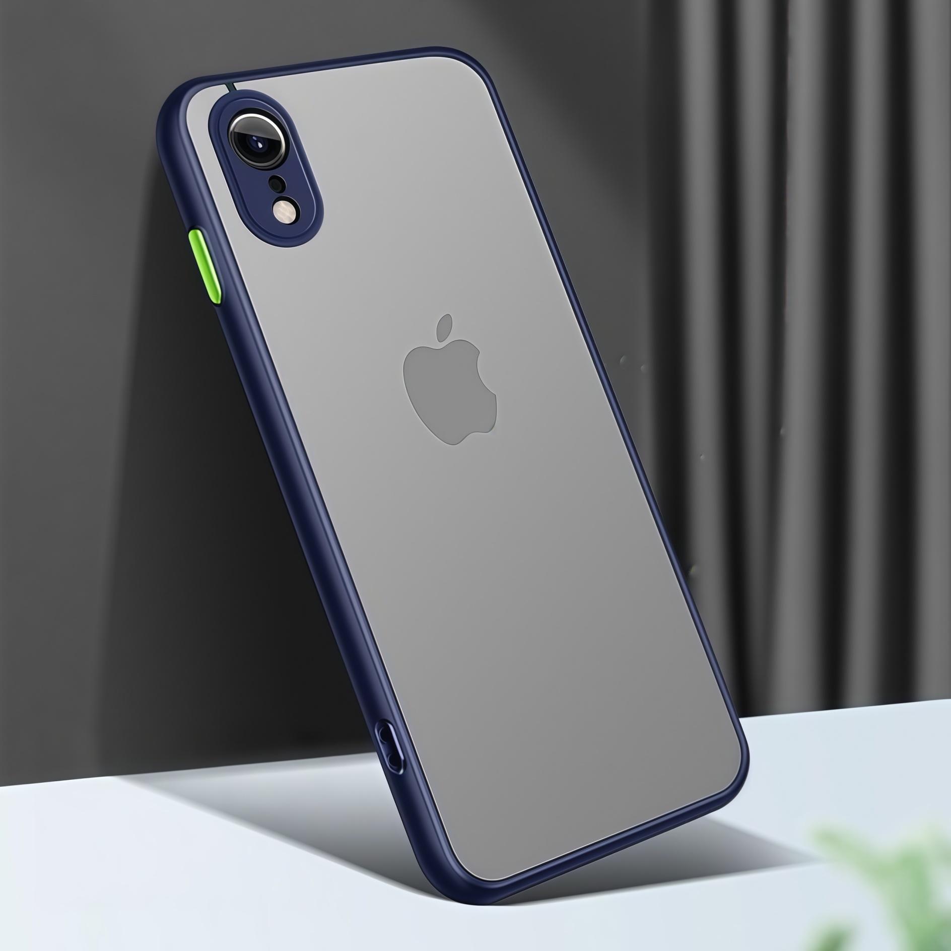 Fashion Color collision Skin-feel Translucent Matte Slim Shockproof Protective Phone Case For iphone XR iPhone XS