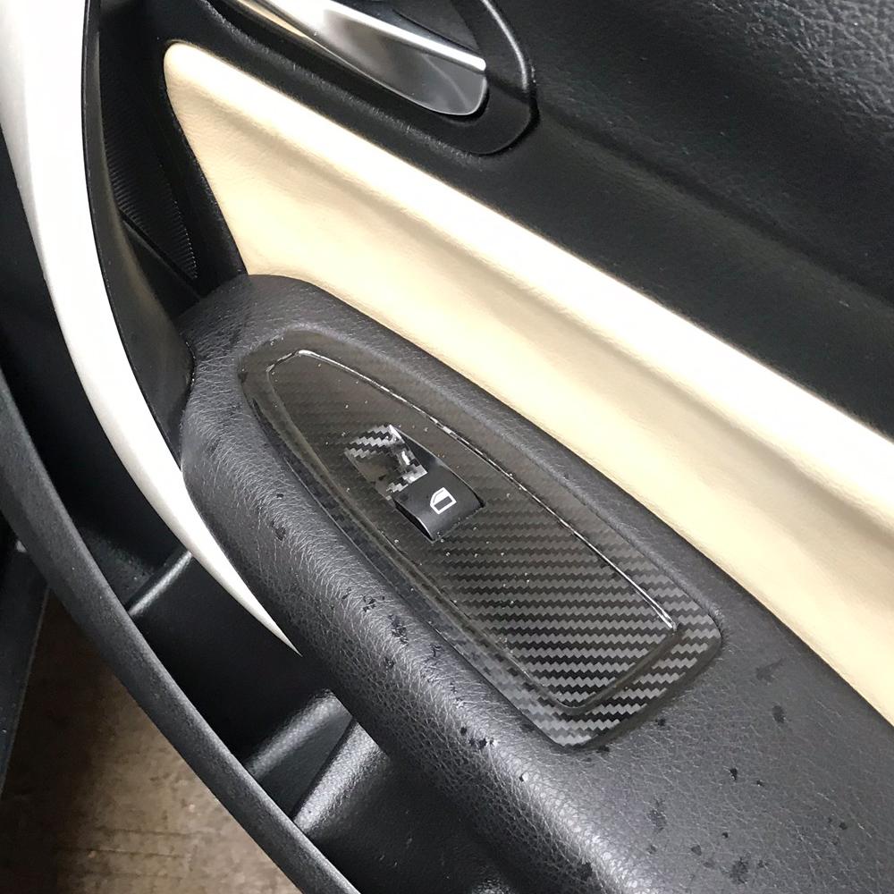 Carbon Fiber For BMW 1 Series F20 2012-2016 Film Interior Stickers Center Console Gear Dashboard Air Door Handle Lift Panel