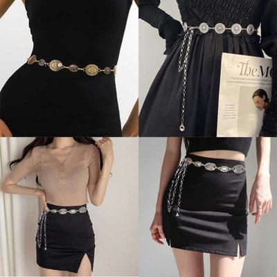 Versatile Metal Belly Belt Women Waist Chain Accessories New Metal Chain Waistband