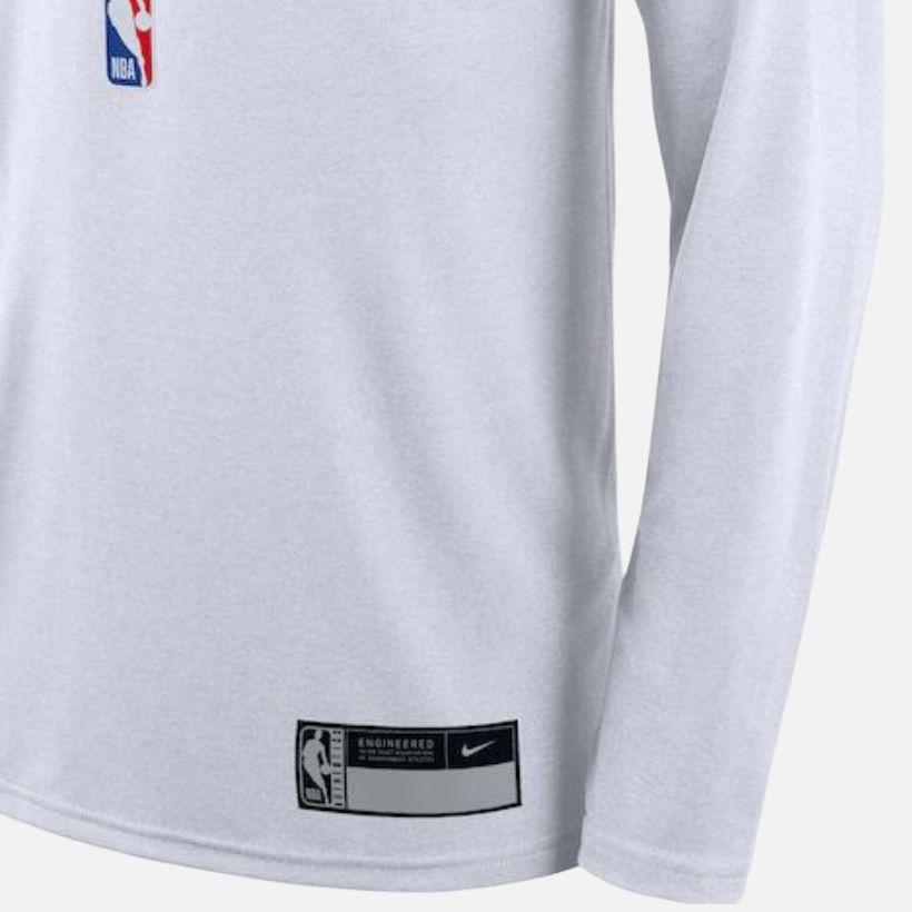 Nike Bulls Long Sleeve Quick Dry Training Shooting T-Shirt Men Tops White DR6509-100