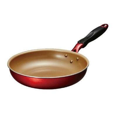Evercook Frying Pan 26cm Compatible with All Heat Sources PFOA PFOS Free Wine Red 2 Year Warranty Doshisha (IH Compatible) Evercook