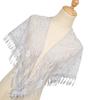 Elegant Lace Shoulder Wrap Triangular Scarf With Tassels And Flower Pattern For Women Great For Weddings And Travel