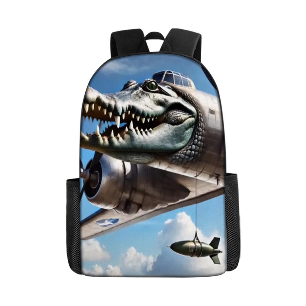17 Inch Primary And Secondary School Schoolbag 3D Digital Color Printing Diy Backpack Oxford Cloth Backpack Printing