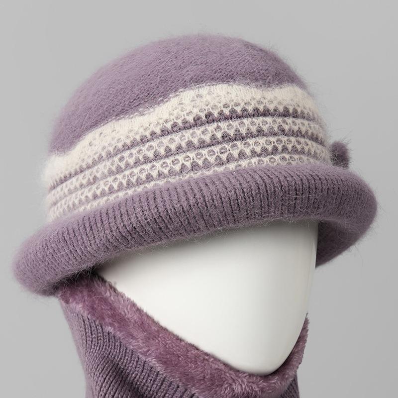Hat women's winter new mother-in-law hat fleece warm wool hat