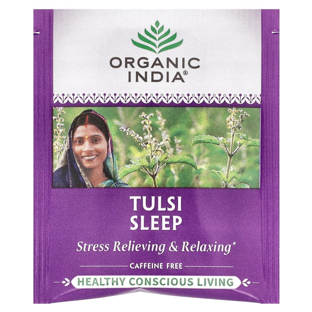 Organic India Tulsi Sleep Tea Caffeine-Free 18 Tea Bags 32.4g (1.14oz)