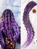 Synthetic 24 Inch 8 Strands/Lot SE Dreadlocs Braids Hair Extensions, 3 In 1 Mixed Hippie Style Single End Dreadslocks for Women
