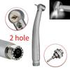 Dental LED E-generator Push Button High Speed Handpiece Air Turbine Triple Water Spray Hand Piece 4hole 2hole