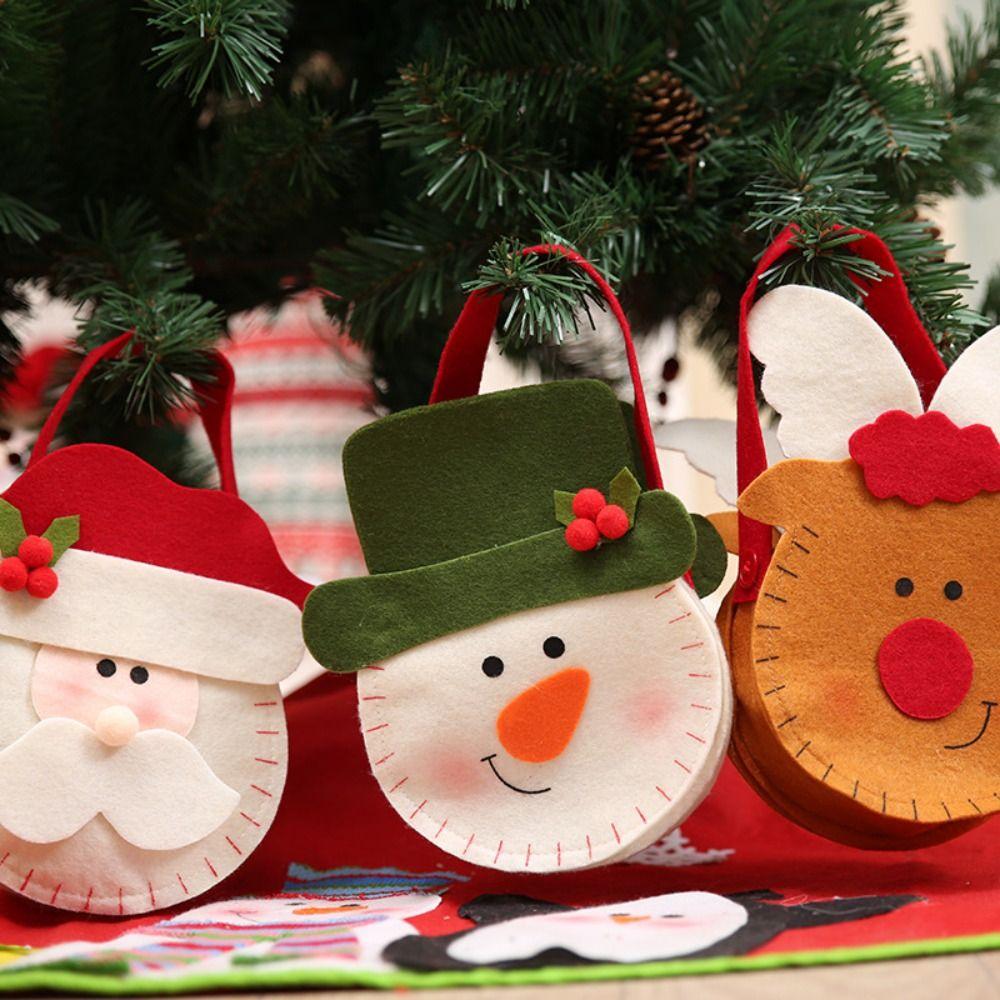 Bag For Children Kids Christmas Tree Decoration Christmas Gifts Bag Tote Bag Candy Bag Gift Pouch