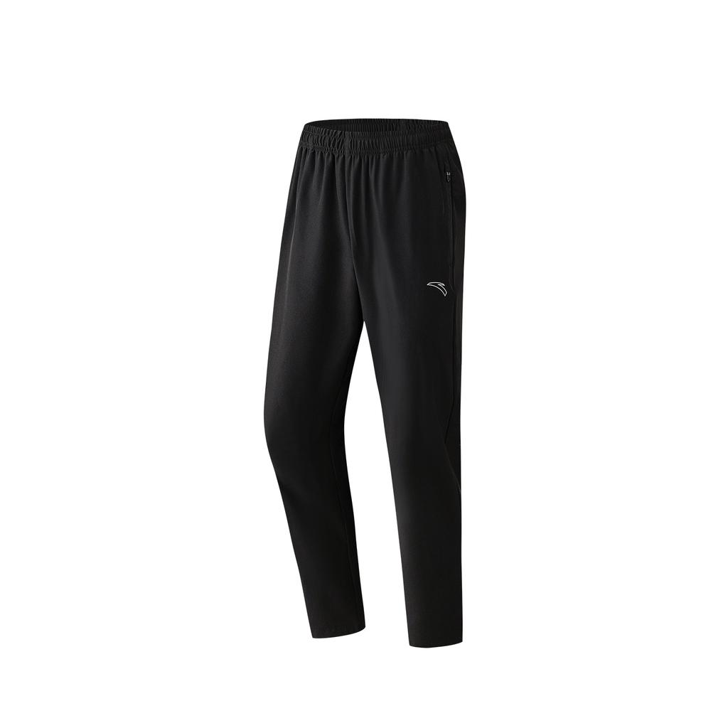 Anta Running Series Woven Sports Long Pants Men Bottoms Basic-Black 952625505-3