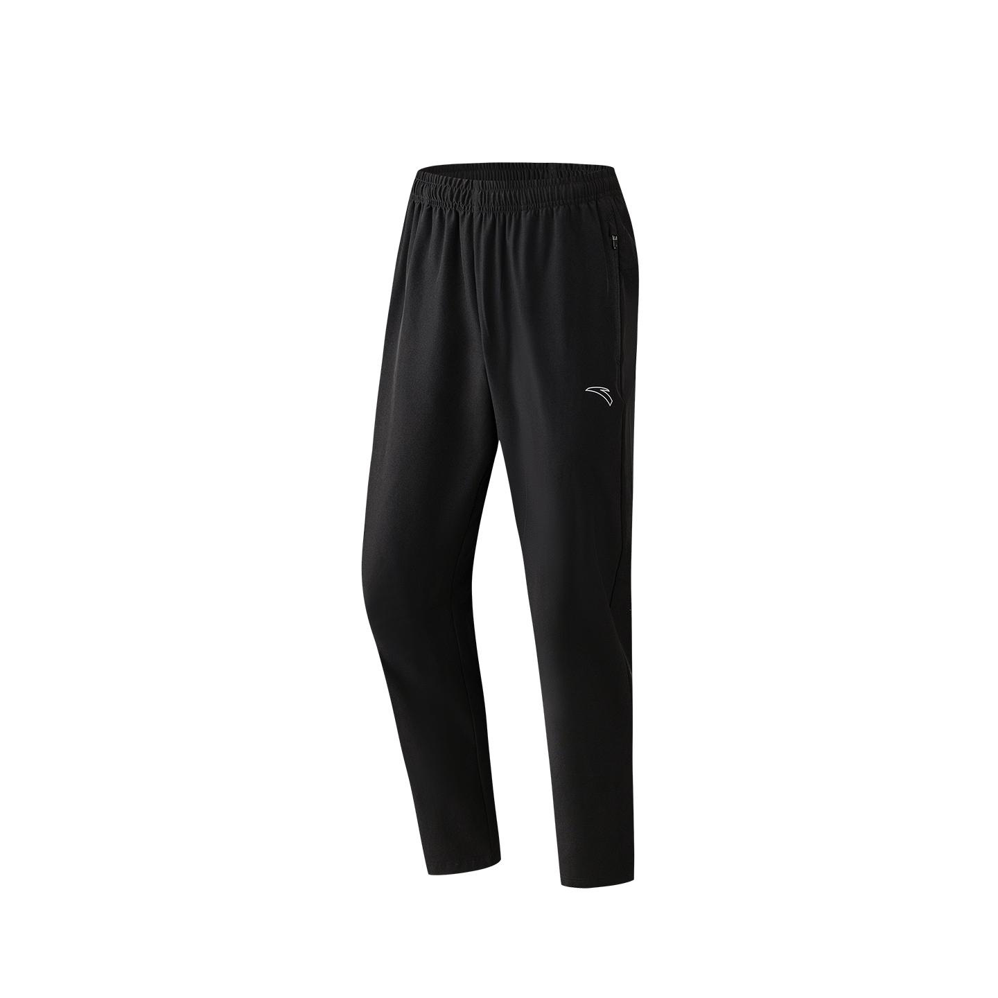 Anta Running Series Woven Sports Long Pants Men bottoms Basic-Black 952625505-3 4XL