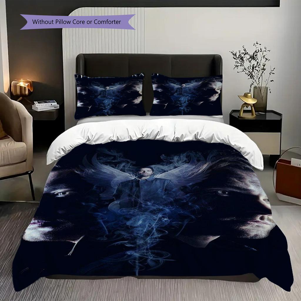 Supernatural Final Season Unveiled Threepiece Set 1 Duvet Cover 2 Pillowcase Without Core Duvet Cover And Pillowcase