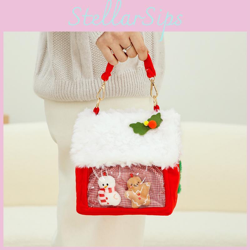 Christmas Bag Plush Toy Cartoon Girl Child Bedroom Decoration Messenger Bag