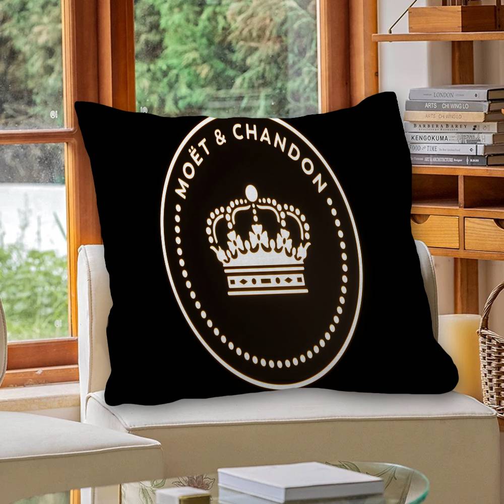 Champagne M-Moet C-Chandon pillow cover sofa cushion cover home room decoration children gift