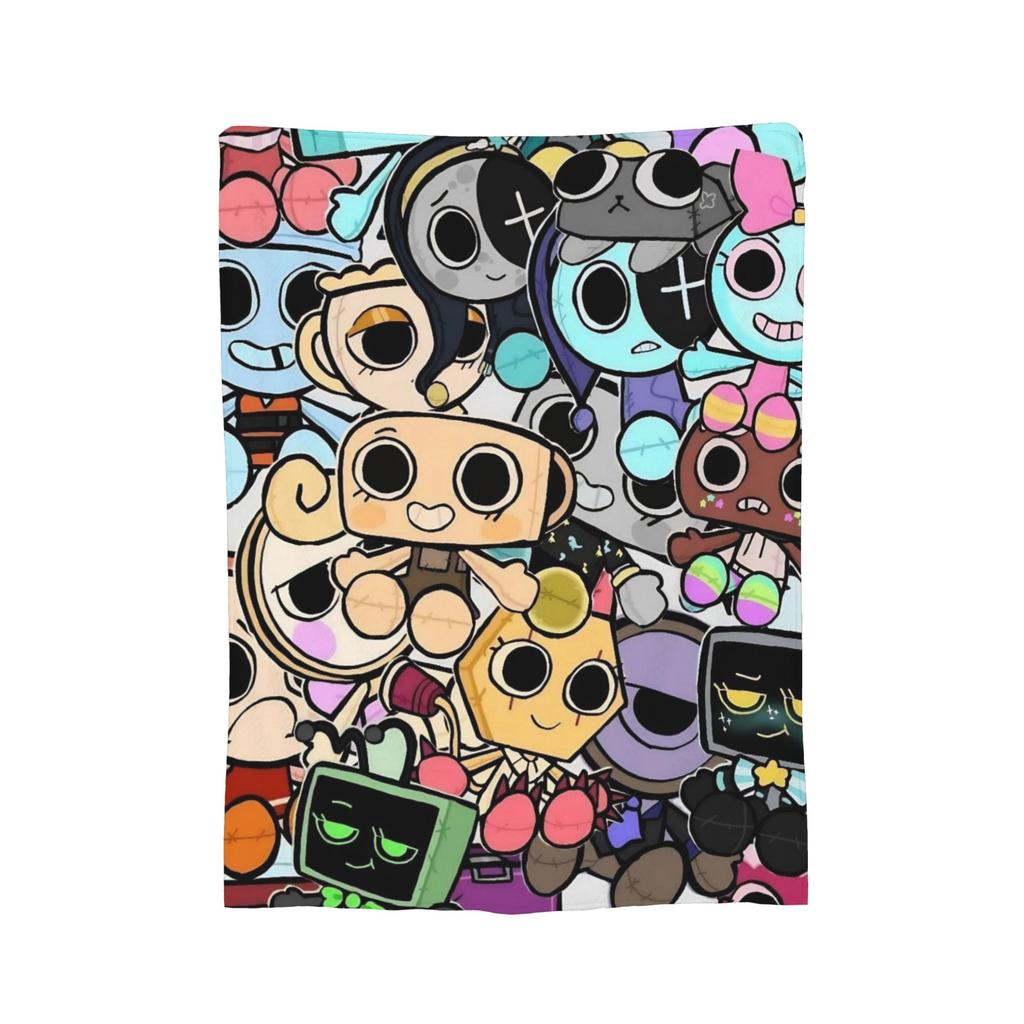 Game Dandy's World Blanket Velvet Textile Decor  Portable Super Warm Throw Blankets for Bedding Outdoor Plush Thin Quilt