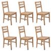 Day and Night - Day and Night Dining Chairs 6 Units Solid Acacia Wood