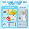 Shuttle Art Water Painting Set 100 Sheets of Thick 120gsm Watercolor 5 Water Brush 4 and 4 Refill Paint Perfect for Art Home Summer Birthday Christmas