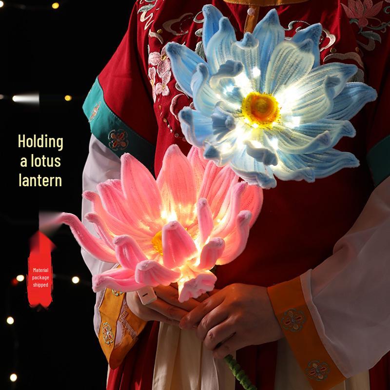 DIY Lotus Rose Lantern Kit - New Year Festival Twist Sticks & School Flower Palace Lanterns