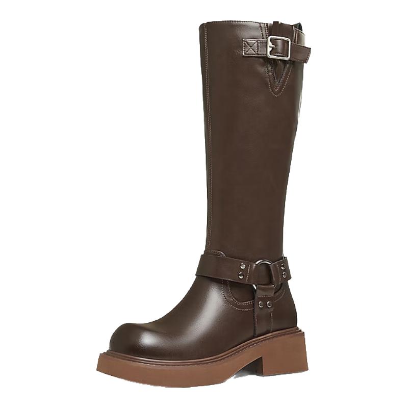 Teenmix Women s Slim-Fit Knight Boots 37