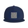 Czarno-biały wzór szachownicy Czapki z daszkiem Snapback Modne Czapki Baseballowe Oddychające Codzienne Casquette Outdoor dla Unisex