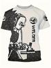 Men's Welding-Themed T-Shirt - Full-Body Welder Graphic Workwear Shirt, Lightweight Breathable Fabric for Welding Enthusiasts, Industrial Chic Outfits