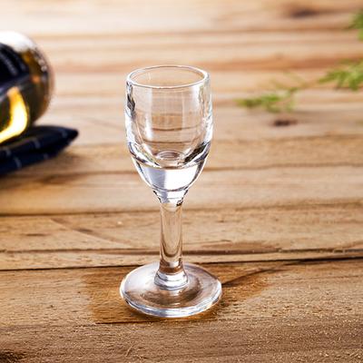 12pcs Transparent 25ml Wine Glass Spirits Cup High Footed Small Wine Glass Spirits Vodka Cups Wedding Party Drinkware Household
