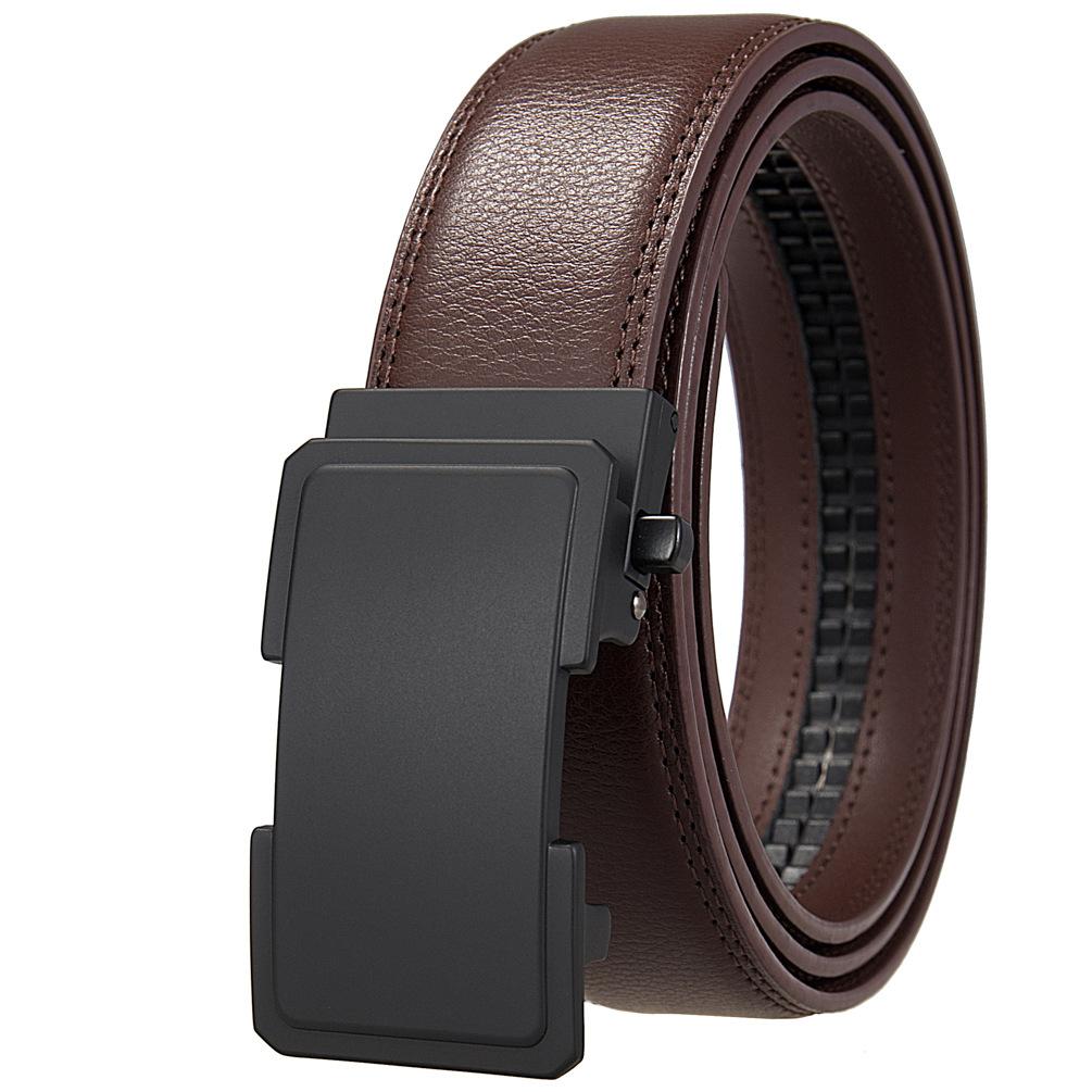 Belt Belt, Two-Layer Leather Belt, Automatic Buckle Belt Ly36-25568-1